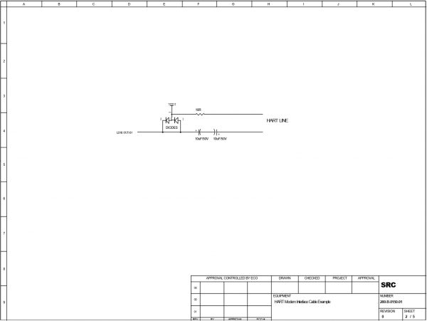 HART Modem IC HT2012-PL Interface Example Application