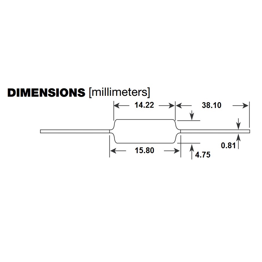 HART Resistor Dimensions
